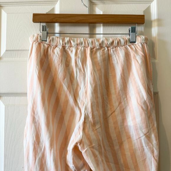 Pact Organic Cotton Pink and White Striped Pants Size M - Picture 10 of 11